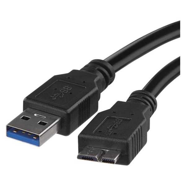USB cable 3.0 A/Male – micro B/Male 1m image 1