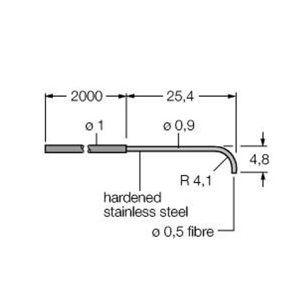 Plastic Fiber Single Conductor — Jacketed Optical Cable Made of Plastic Fiber   PIA26U image 1