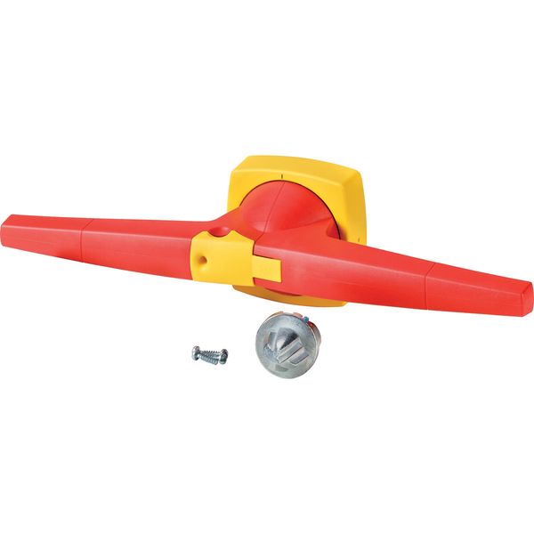 K5DR/P Toggle, 14mm, door installation, red/yellow, padlock image 3