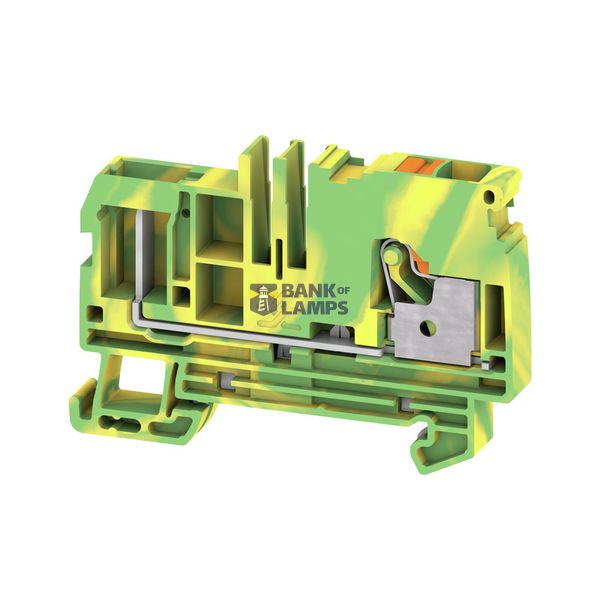 Pluggable terminal, PUSH IN, Green/yellow, 6 mm², 800 V, Number of con image 1