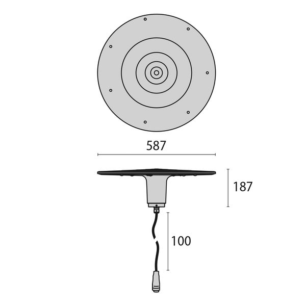 SPILLO 28L C/EW DIM1/10V 44W 4K ANTR. image 6