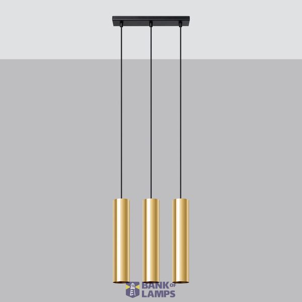 HANGING LAMP LAGOS 3 GOLDEN GLOSS GU10 3X10W IP20 image 7