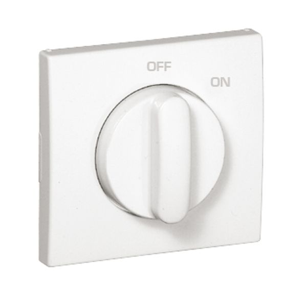 COVER PLATE F/ROTARY SWITCH (ON/OFF) WHITE image 1