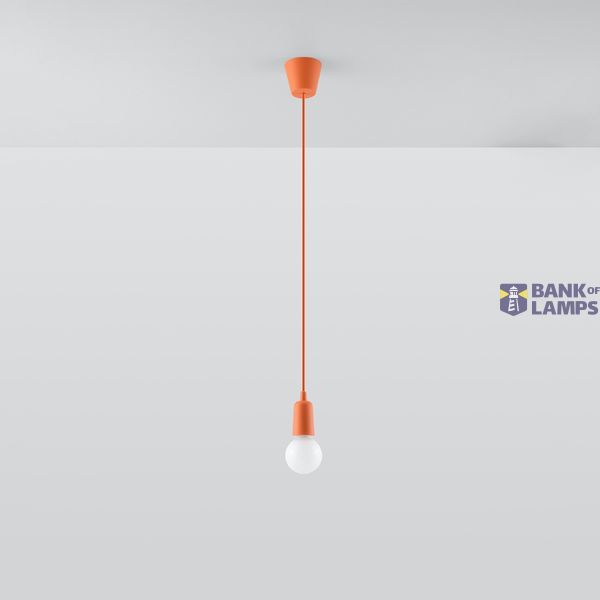Hanging lamp DIEGO 1 orange E27 1x60W IP20 image 8