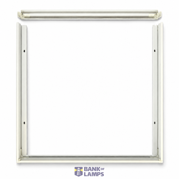 Mounted Frame Fit for 595*595 LED Panel screwless,  height 70mm White image 1