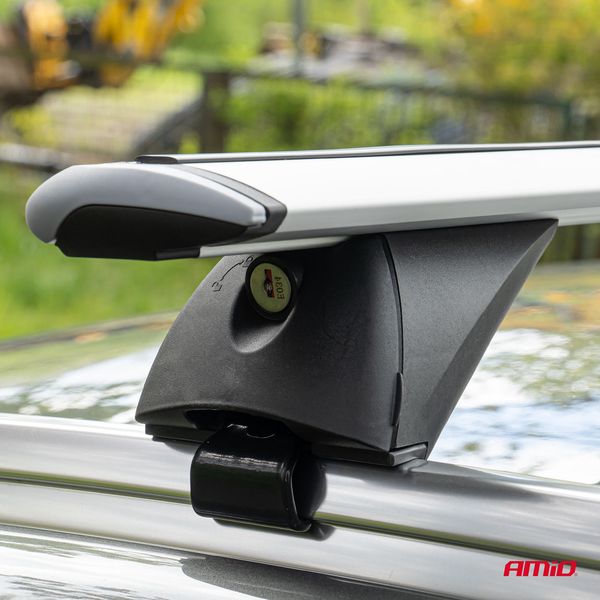 Aluminium integrated roof rack bars 135 cm model CRR-04 image 1