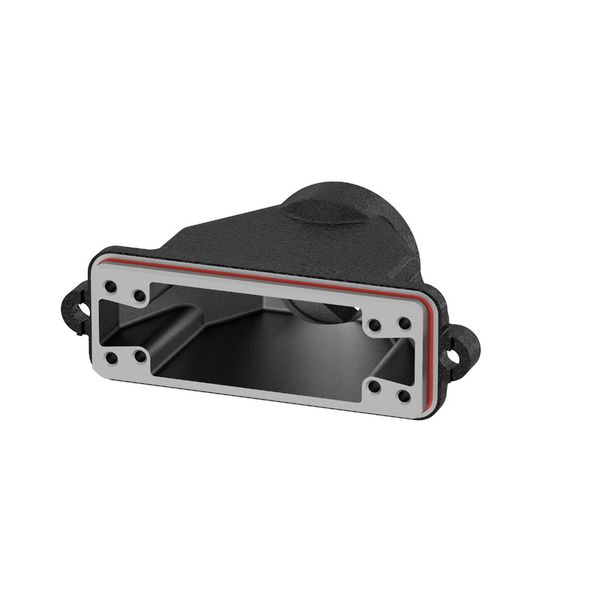 HDC enclosures, Size: 8, Protection degree: IP68, IP69, in plugged condition, Cover, Clamping yoke connection, , Size of cable entries: M 50 image 1