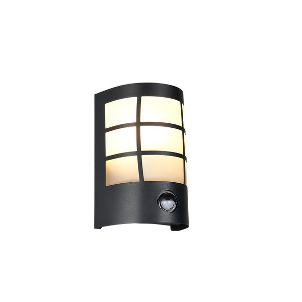 Sintra wall lamp E27 matt black motion sensor image 1