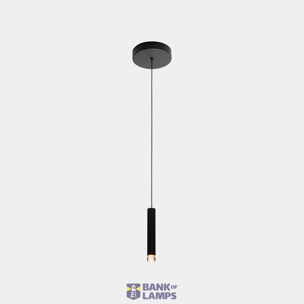 Pendant Candle XS 1 Body Low Voltage LED 3.2W 2700K Black 154lm image 1
