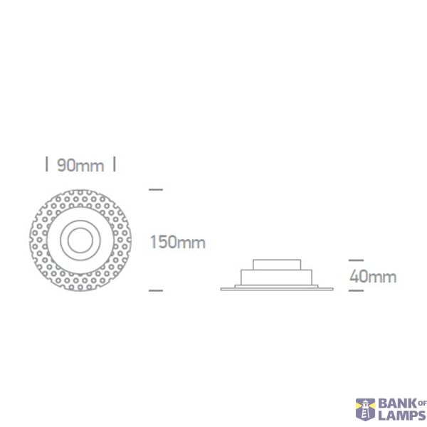 WHITE MR16 GU10 10W TRIMLESS DARK LIGHT image 2