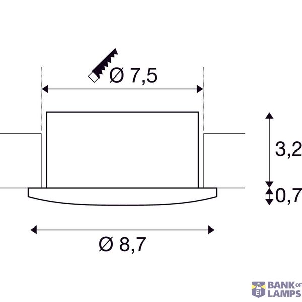 EASY-INSTALL SLIM LED, DL, indoor recessed ceiling light, 3000K, brushed aluminium image 3