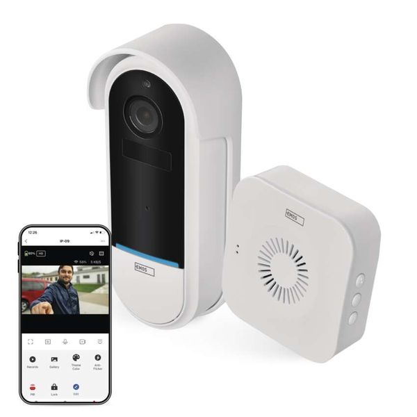 GoSmart Wireless battery-powered video doorbell IP-15S with WiFi image 1