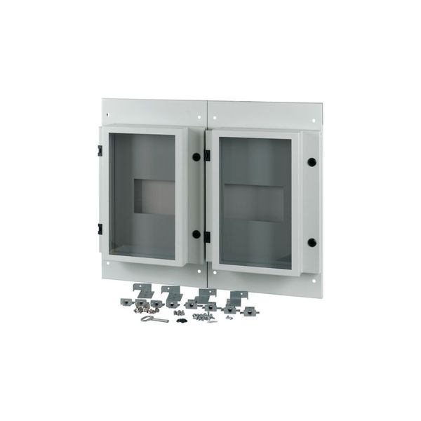 XM2N44F08C-55-XMV Front plate, 2xNZM4, 4p, fixed with mechanical interlock, W=800mm, IP55, grey image 6
