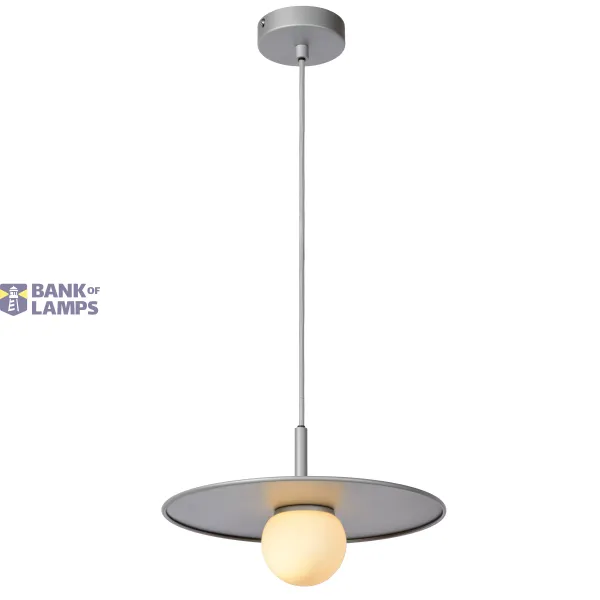 Lucide TOPHER - Pendant light - Ø 30 cm - 1xG9 - Satin Chrome image 1