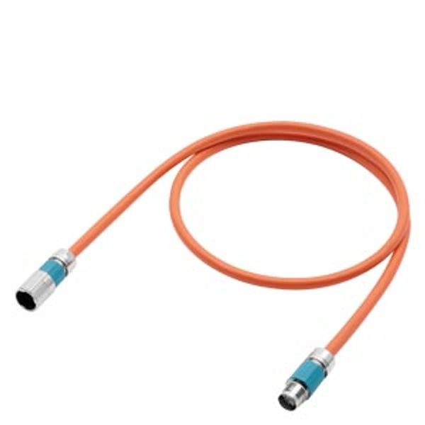 Single cable extension 4G0.38+2x0.38+4x0.2 C Socket and plug Speed-Connect M12...6FX8002-8QE04-1AC8 image 1