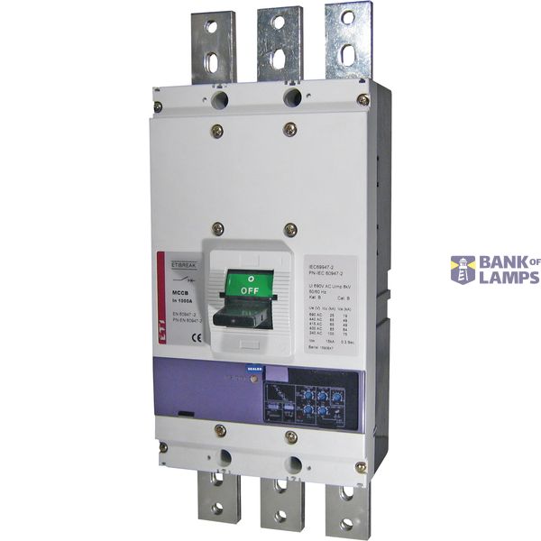 EB1250/3 1250A 3P E     rupn. automats EB 1250 - 3P 1250A elektroniska image 1