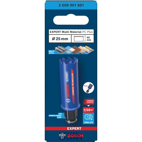 EXPERT Tough Material Hole Saw 25 mm image 1