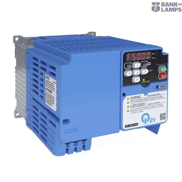 Inverter Q2V, 400 V, ND: 1.2 A / 0.37 kW, HD: 1.2 A / 0.37 kW, IP20, w AA058301M image 1
