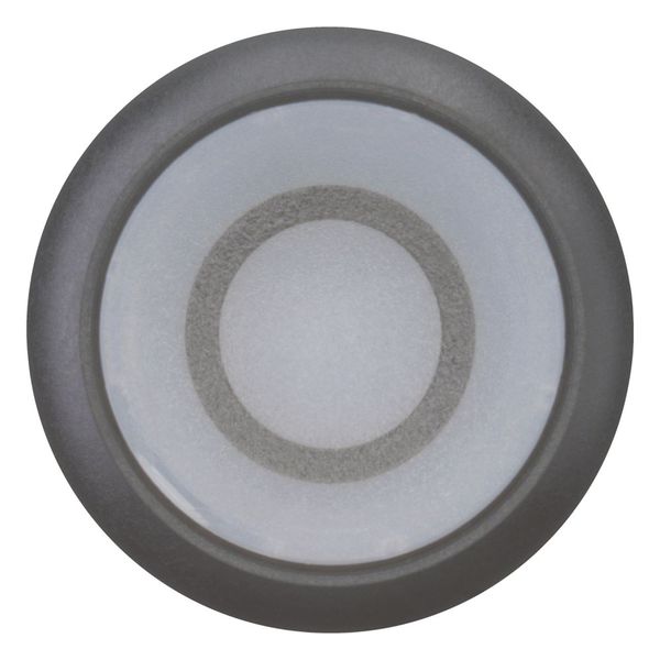 M22S-DRL-W-X0 Illuminated pushbutton actuator, RMQ-Titan, Flush, maintained, White, inscribed 0, Bezel: black image 3