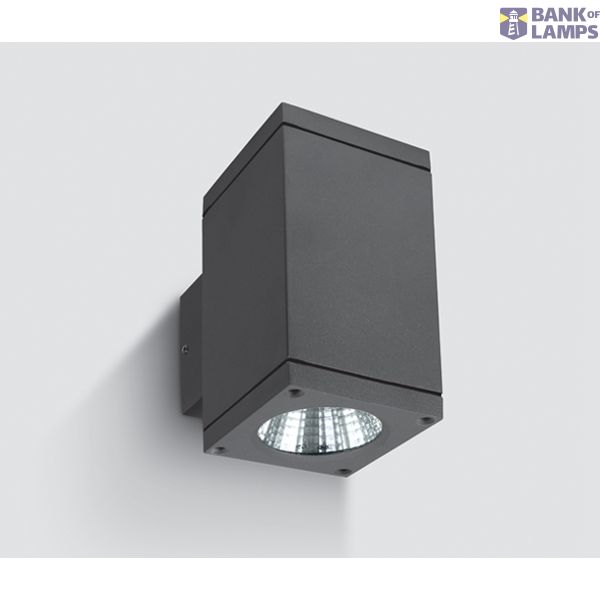 ANTHRACITE COB LED 2x6W WW IP54 230V image 1