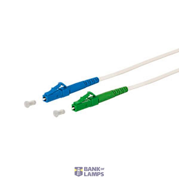 OpDAT patch cord LC-S/LC-S APC OS2, white, 1.0 m image 3