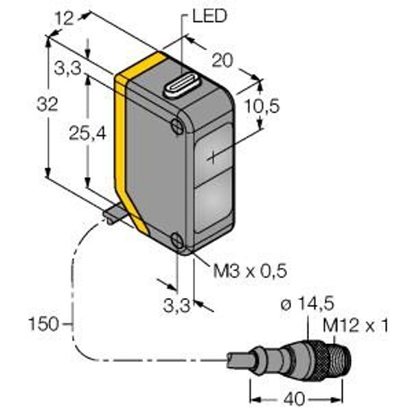 Photoelectric Sensor Opposed Mode Sensor (Receiver)   Q20PRLQ5 image 2