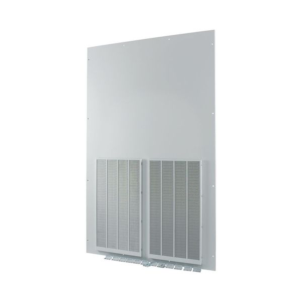 XTSZFFPV42-W1200 Front plate (section high), ventilated, W=1200mm, IP42, grey image 3