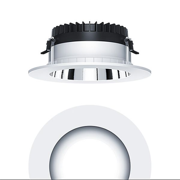 PANOS R R200 3k-940 LDO H AL RET WH - LED ceiling-recessed luminaire image 1