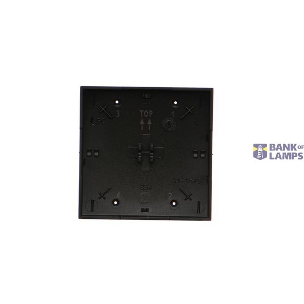 Double Keystone flat IT/telephone socket cover, (module), black matt image 1