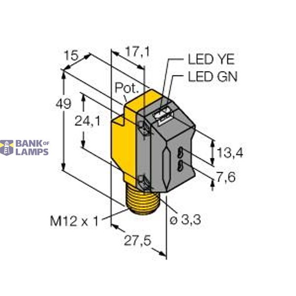 Photoelectric Sensor Photoelectric Sensor for Plastic Fibers   QS18VN6FPQ8 image 2