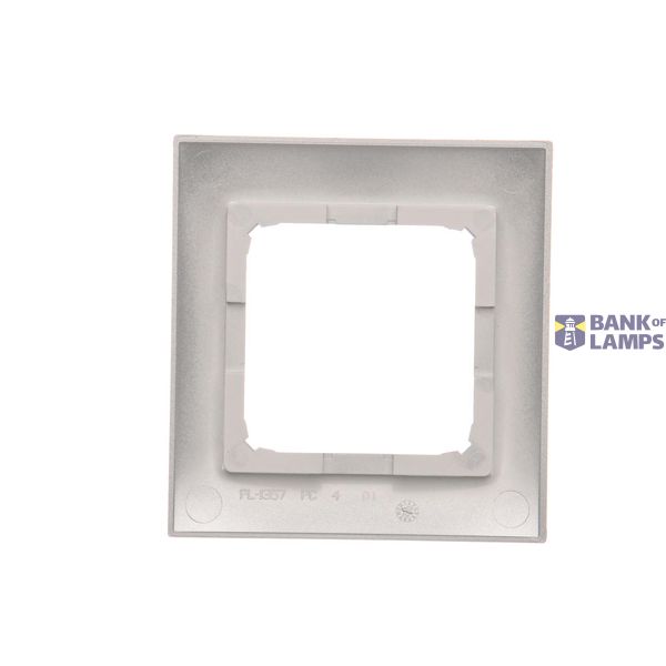 Bell Button, (module), 16AX, Screw, Silver matt, metalic image 1