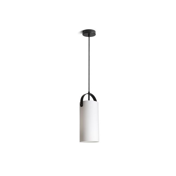 JULIETTA 31 pendant opal-colored glass/black 230V LED E27 15W image 1