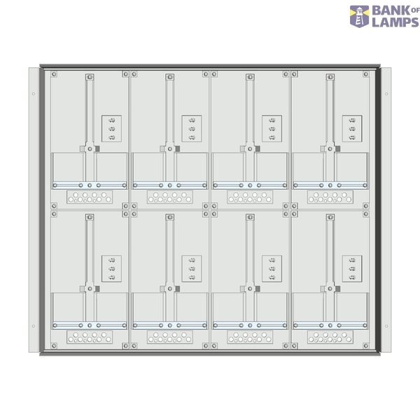 Meter box insert 2-rows, 8 meter boards / 16 Modul heights image 1