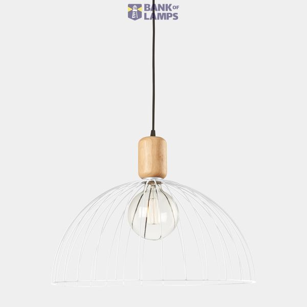 Pendant Contrast ø487mm for Deltatrack E27 60W Light wood image 1