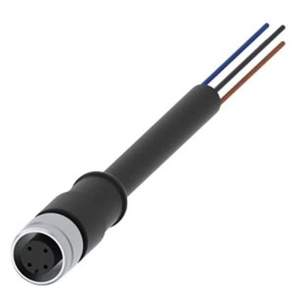 Connection cable with M12 socket 4-pole, 3SE52 with M12 connector 4-pole. image 1