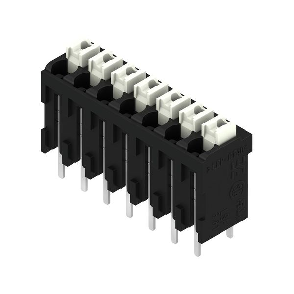 Printed circuit board terminals, 3.81 mm, Number of poles: 7, 180°, Solder pin length (l): 3.5 mm, black, PUSH IN with actuator, Clamping range, max. : 1.5 mm², Tube image 2