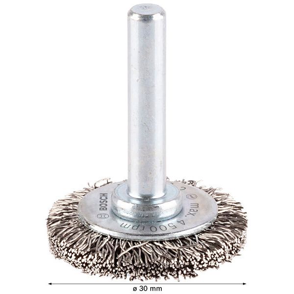 Wire Wheel Crimped 30x0.3 mm Stainless image 1