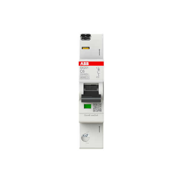Circuit breaker C-Char., 6kA, 6A, 1P FlexLine Push-in technology image 1