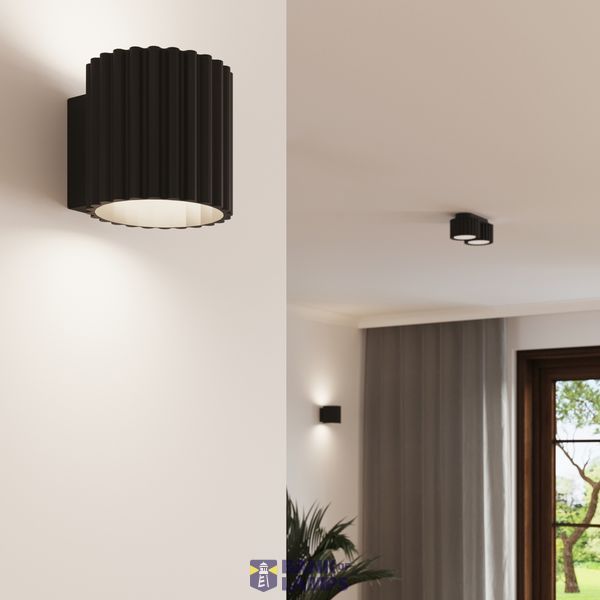 Ceiling lamp AURA 2 black Gx53 image 6