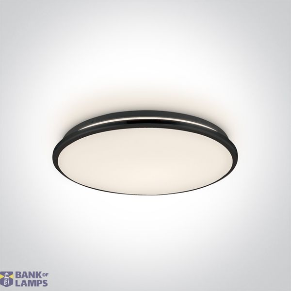 BLACK PLAFO 24W WW IP20 230V image 1
