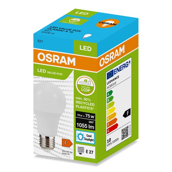 LEDPCRCLA75 10W/865 230VFR E27 FS1 OSRAM image 2