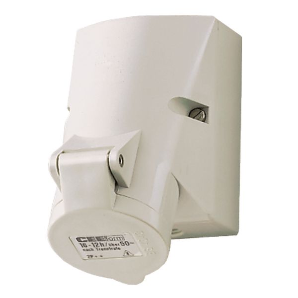 Wall socket 16A 5P 1H >50V IP44 image 1