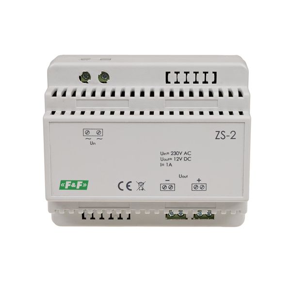 12V DC 1A stabilized power supply ZS-2 image 2