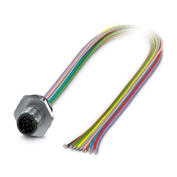 SACC-E-M12MS-8P-M16XL/0,5 - Device connector front mounting image 2