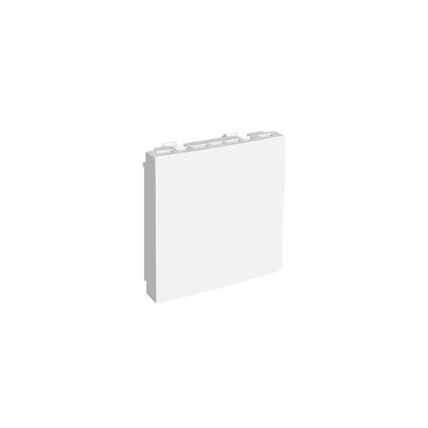 BLIND COVER PLATE - 2 MOD MATTE WHITE image 1