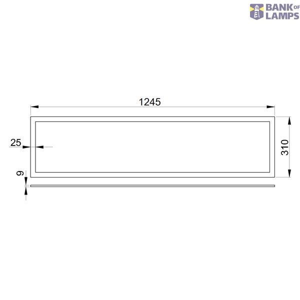 Lano 4 LED 33W 840 3960lm 850mA M1250 UGR19 microprism cover image 3