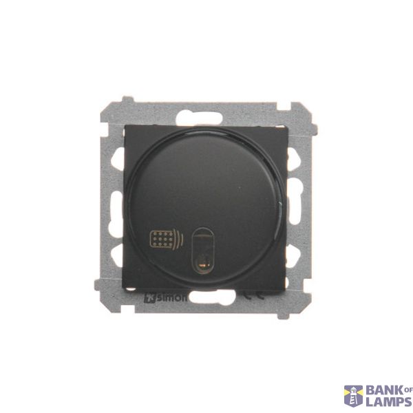 Remote controlled switch with relay, 8A, black matt image 1