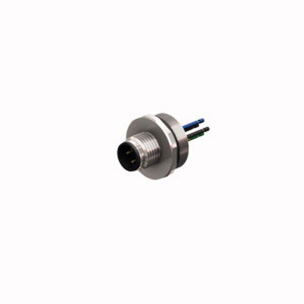 Male Receptacle with Stranded Wires, Front-mounted   EC-FS4.5-0.5/16 image 1