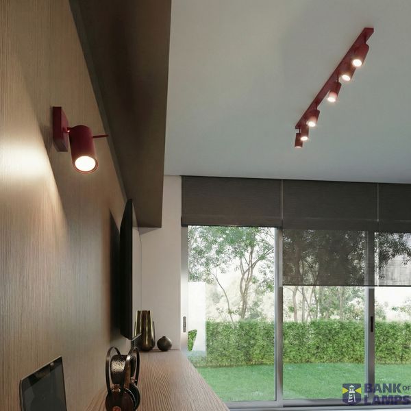 Ceiling lamp RING 2 burgundy image 7