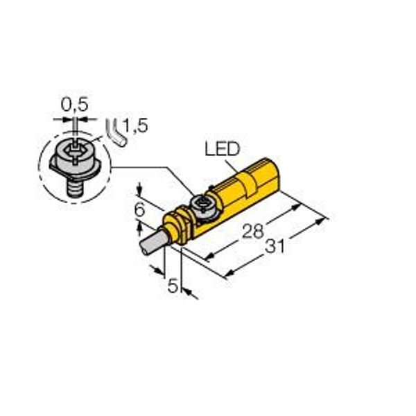 Magnetic Field Sensor For Pneumatic Cylinders   BIM-UNT-AP6X/S1139 7M image 1